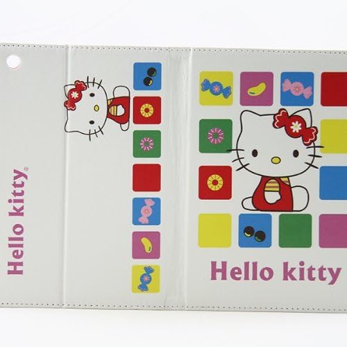 Colorful Cartoon Cute Hello kitty Pu Leather Stand Case Cover for iPad Mini