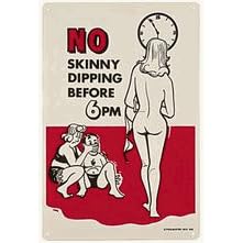 Sign - No Skinny Dipping