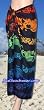 Full Size Pareo: Tropical Rainbow Stripes