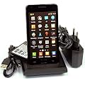 ABZ-S Docking Station f�r Samsung Galaxy S2 I9100 mit extra Akku-Ladefach + ZUSATZAKKU sea