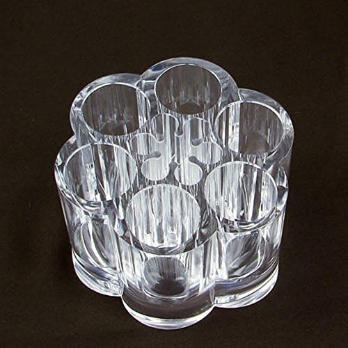 HOTGEE(TM) Acrylic Flower Cosmetic Organizer Makeup Brushes Holder (1, Flower Shape)