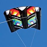 Cubic Black Rainbow Power Sled 36 Kite