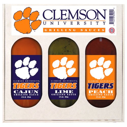 Clemson University Tigers Grilling Gift Set by Hot Sauce Harrys