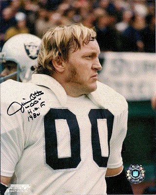 Autographed/Hand Signed Jim Otto Oakland Raiders 8x10 Photo