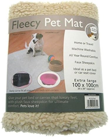 Pet Dog Puppy Cat Soft Fleece Fleecy Extra Large Blanket Mat Bed - Cut To Size by Sold by Hallways
