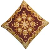 Beautiful Velvet Self Printed Cushion Cover With Zipper From India (Free Shipping, No Minimum Purchase)