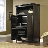 Edge Water Computer Armoire Estate Black Finish