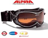 ALPINA REMTITAN Skibrille Quattroflex black / titan