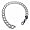Sterling Silver Italian Double Link Charm Bracelet 7