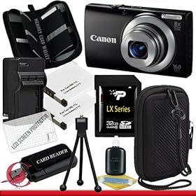 Canon PowerShot A4000 IS (Black) 16.0 MP Digital Camera with 8x Optical Image Stabilized Zoom Package 6