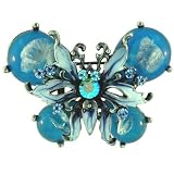 Vintage+Marine+Blue+Butterfly+Animal+Brooch+Pin