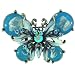 Vintage Marine Blue Butterfly Animal Brooch Pin