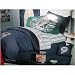 NFL Denim Blue Bedding: Miami Dolphins Twin Size Comforter & Sheet Set
