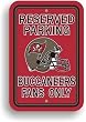 Tampa Bay Buccaneers Plastic Parking Signs Set Of 2 - Parking Sign Bucaneers