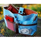 iGet (TM) Purse Organizer Insert Makeup Bag Cosmetic Travel Handbag (BLUE)