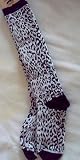 Snow Leopard Print Knee High Socks For Bare Feet