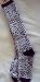 Snow Leopard Print Knee High Socks For Bare Feet
