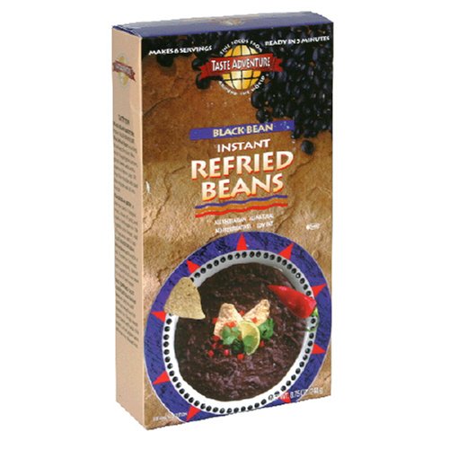Taste Adventure Black Bean Instant Refried Beans, 8.75-Ounce Boxes (Pack of 12) by Taste Adventure