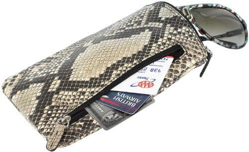 The Everything Case XL - Leather Eyeglass Cases, Python, XL