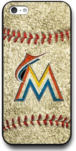 iPhone 5C Case,Fashion MLB Miami Marlins iPhone 5C Case [Black Hard Plastic],Good Quality Hard Case