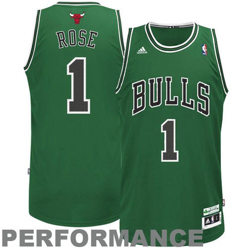 Adidas Chicago Bulls Derrick Rose St Patricks Swingman Jersey (X-Large)