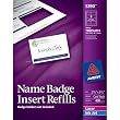 Avery Name Badge Inserts, 2.25 x 3.5 Inches, Box of 400 (05390)