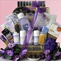 Spa Haven: Spa Gift Basket including Camille Beckman English Lavender fragrance - A luxurious mix of Lavendula, Agustifolia & Officinalis