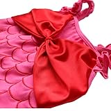 YiZYiF Girls Kids Ariel Mermaid Balllet Christmas Dance Tutu Dress Up Headband 7-8
