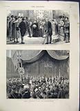 QUEEN EDINBURGH EXHIBITION CEREMONY HALL LOTHIAN 1886