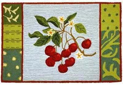 Cherry with Blossoms Doormat by Cresc Corporation