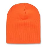 12 Long Beanies Wholesale- Orange