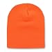 ORANGE SHORT BEANIE SKI CAP CAPS HAT HATS TOQUE
