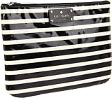 Low prices Kate Spade New York Kate Spade Stripe Gia Cosmetic PWRU2671 Wallet,Black/Cream,One Size # designer cosmetics
