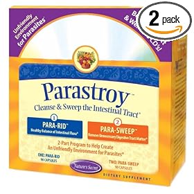 Nature's Secret Parastroy Supplement Set with Para-Rid and Para-Sweep Capsules, 2-Count Package of 90-Count Bottles (Pack of 2)