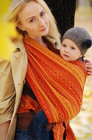 Ellevill Wrap Baby Carrier - Zara Curry