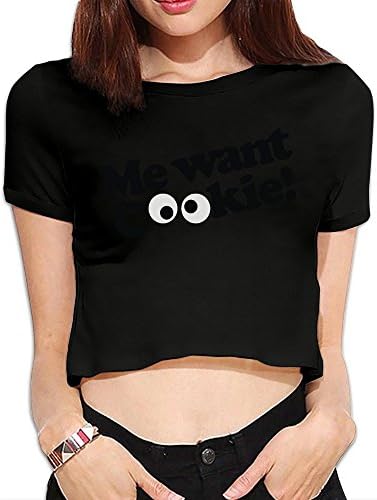 Women's Me Want Cookie! Midriff-baring Shirts