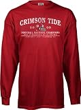 Alabama Crimson Tide 2009 BCS National Champions Red Distressed Long Sleeve T-Shirt