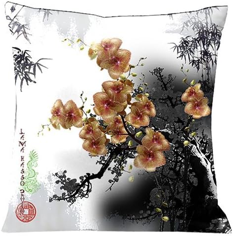 Lama Kasso Exotic Asia Square Satin Pillow