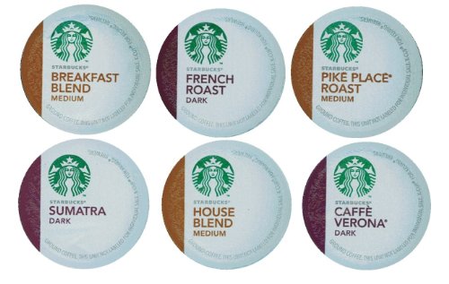 18 Count - Variety Pack of Starbucks K Cups