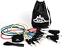Black Mountain Products Resistance Band Set with Door Anchor, Ankle Strap, Exercise Chart, and Resistance Band Carrying Case