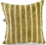 Echo Green Stripe Pillow by Glenna Jean