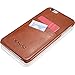 KAVAJ iPhone 6S/6 Plus Case Cover Leather Tokyo Cognac Brown - Genuine Leather Back Cover with Business Card Holder. Slim Fit Case As Premium Accessory for Original Apple iPhone Doubles As A Wallet.