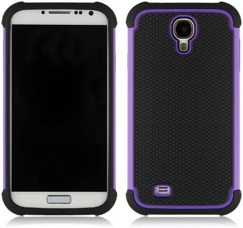 Galaxy S4 Case, Samsung S4 Case, S4 Case, High Impact Resistant Hybrid Dual Layer Armor Defender Full Body Protective Case Cover for Samsung Galaxy S4 i9500 [ P ]
