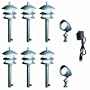 Westinghouse 411818-97P HI-Intensity LED Landscape Lighting Set, 8 Piece (6 Pathlights and 2 Spotlights)