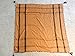 Orange Rust Black Embroided Arab Shemagh Head Scarf Neck Wrap Cottton Unisex