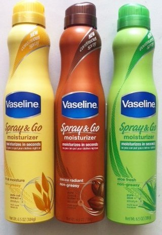 Vaseline Spray & Go Moisturizer - Pack of 3 - Total Moisture/Cocoa Radiant/Aloe Fresh - 6.5 oz Each Vaseline Spray & Go Moisturizer - Pack of 3 - Total Moisture/Cocoa Radiant/Aloe Fresh - 6.5 oz Each