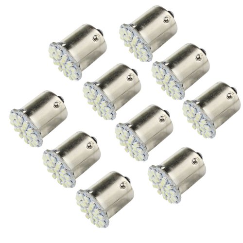 ZPS-10-X-1156-BA15S-P21W-1129-Car-1206-22-SMD-LED-Tail-Signal-Light-Lamp-Bulb-White