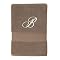 Fieldcrest Classic Monogrammed Bath Towel - Quiver Brown (M)