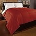 Aeolus Down Full/Queen Ultra Light Nylon Down Alternative Comforter, Red