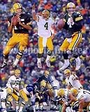 Brett Favre and Bart Starr Green Bay Packers Collage 8x10 Photo